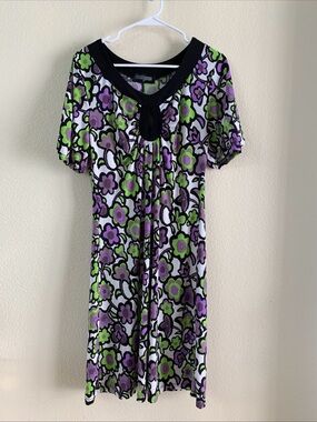 JTB 60s Style Women Floral Spring Summer Midi Dress Size M